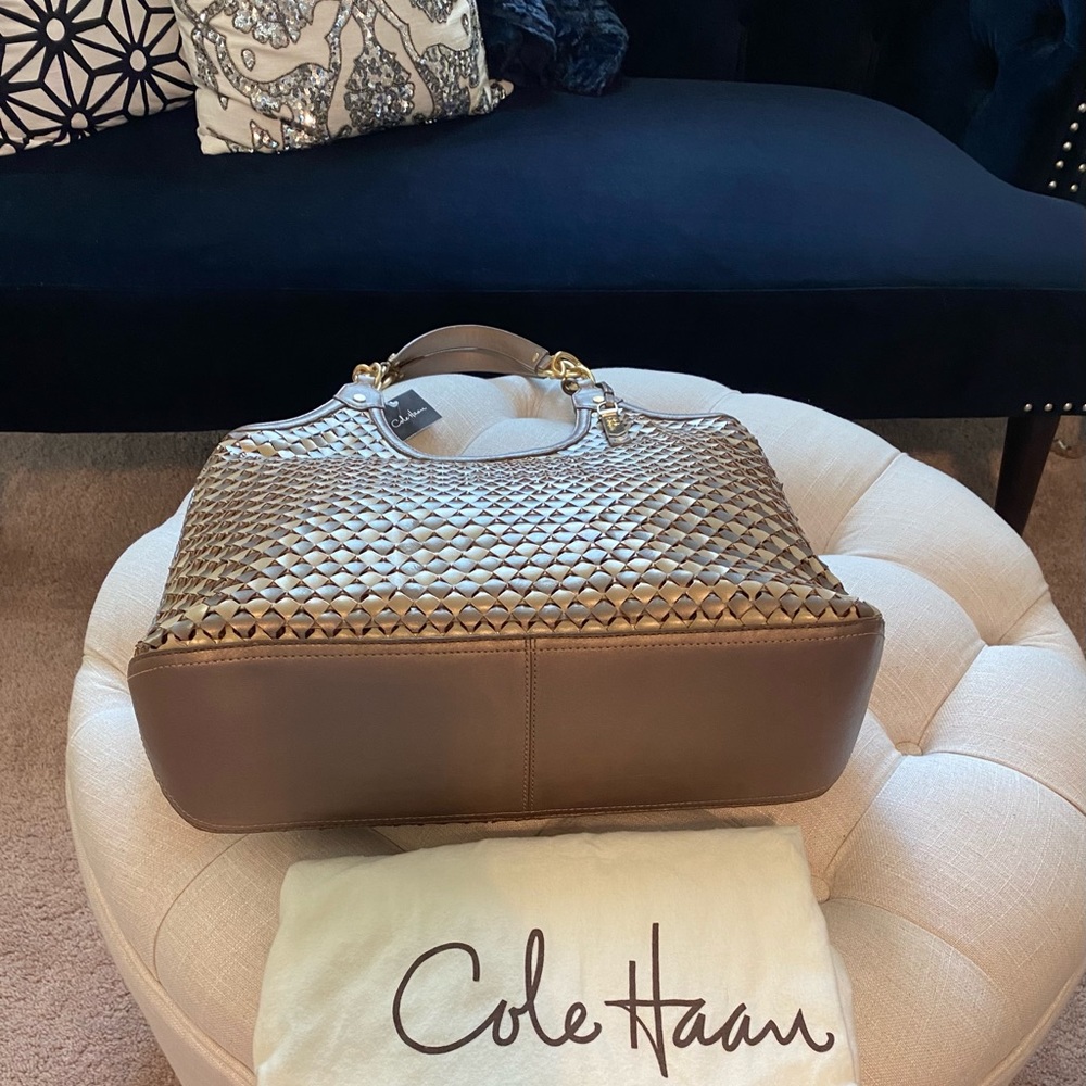 ✨Cole Haan✨FLASH SALE!!!✨NWT!✨Genevieve RARE! Weave Bag - Picture 11 of 15